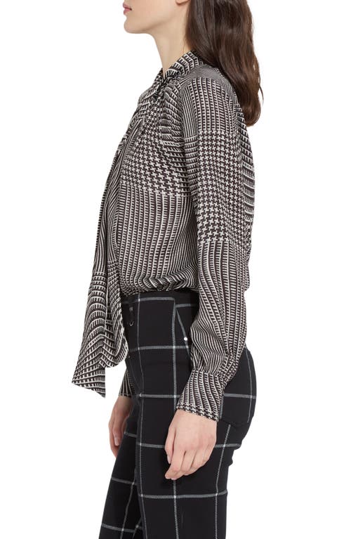 Lyssé Lysse Janis Scarf Neck Top In Gray