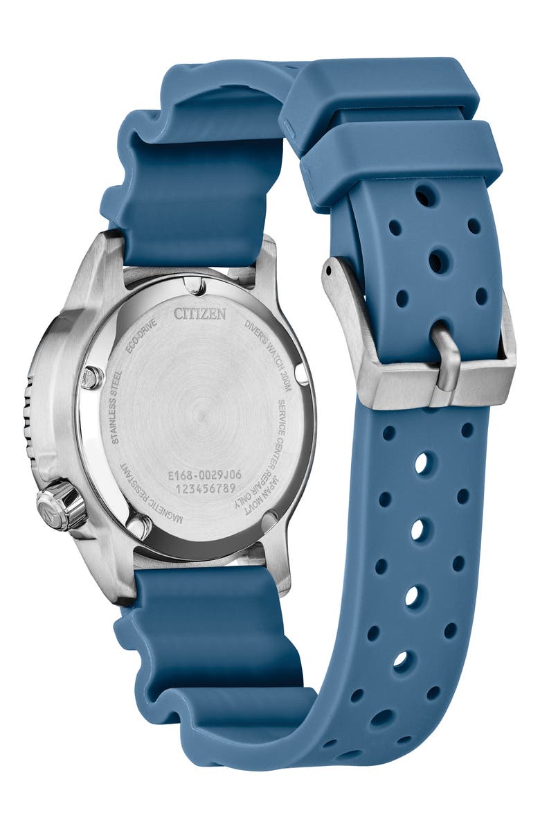 Citizen Promaster Sea Polyurethane Strap Watch, 36.5mm, Alternate, color, Light Blue