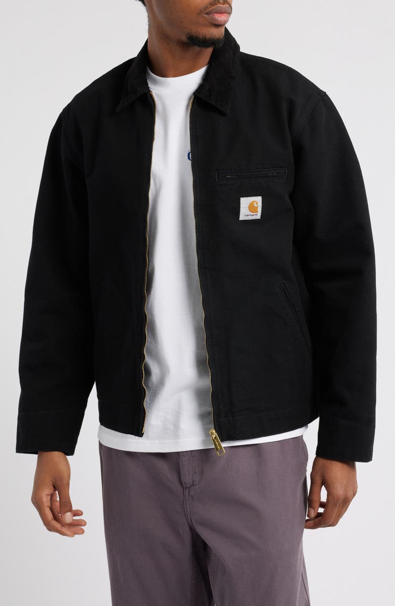 Carhartt Work In Progress Detroit Cotton Canvas Chore Jacket, Main, color,