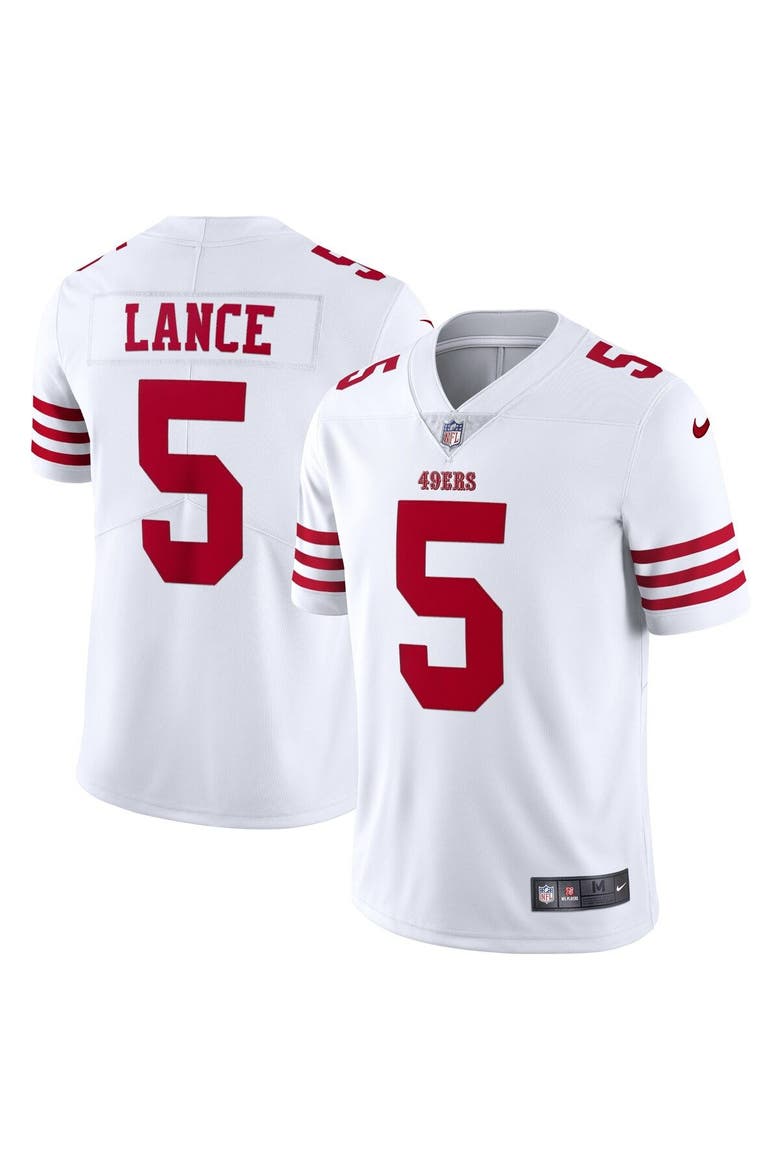Men's Nike Trey Lance White San Francisco 49ers Vapor Limited Jersey, Main, color, White