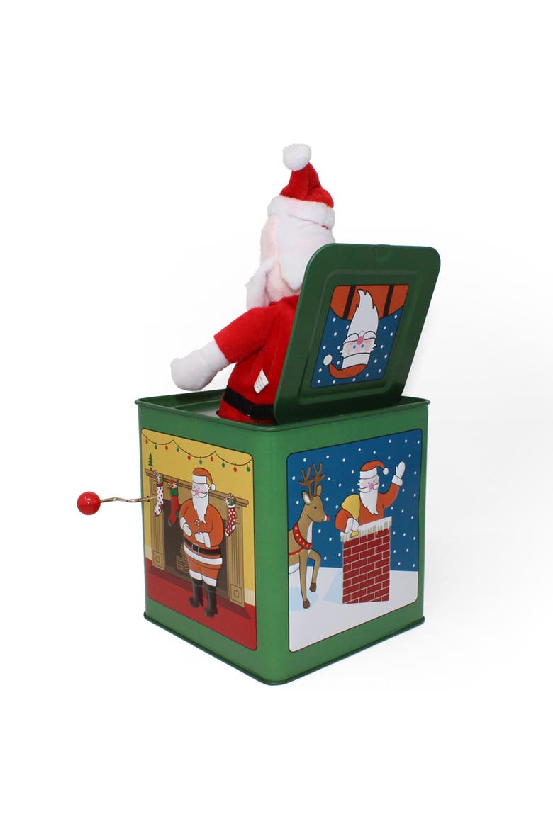 Santa Jack in The Box Toy, Alternate, color, Multicolored