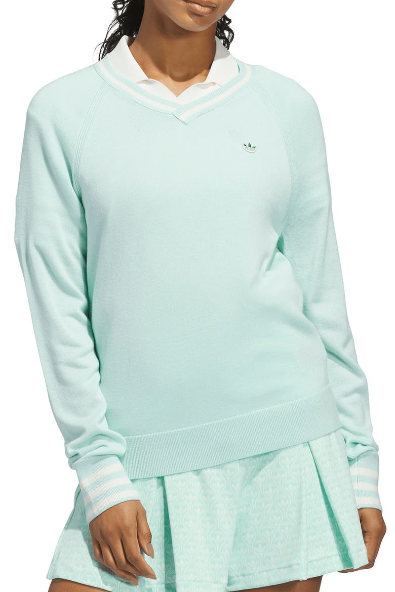 V-Neck Sweater, Main, color, CLEAR MINT