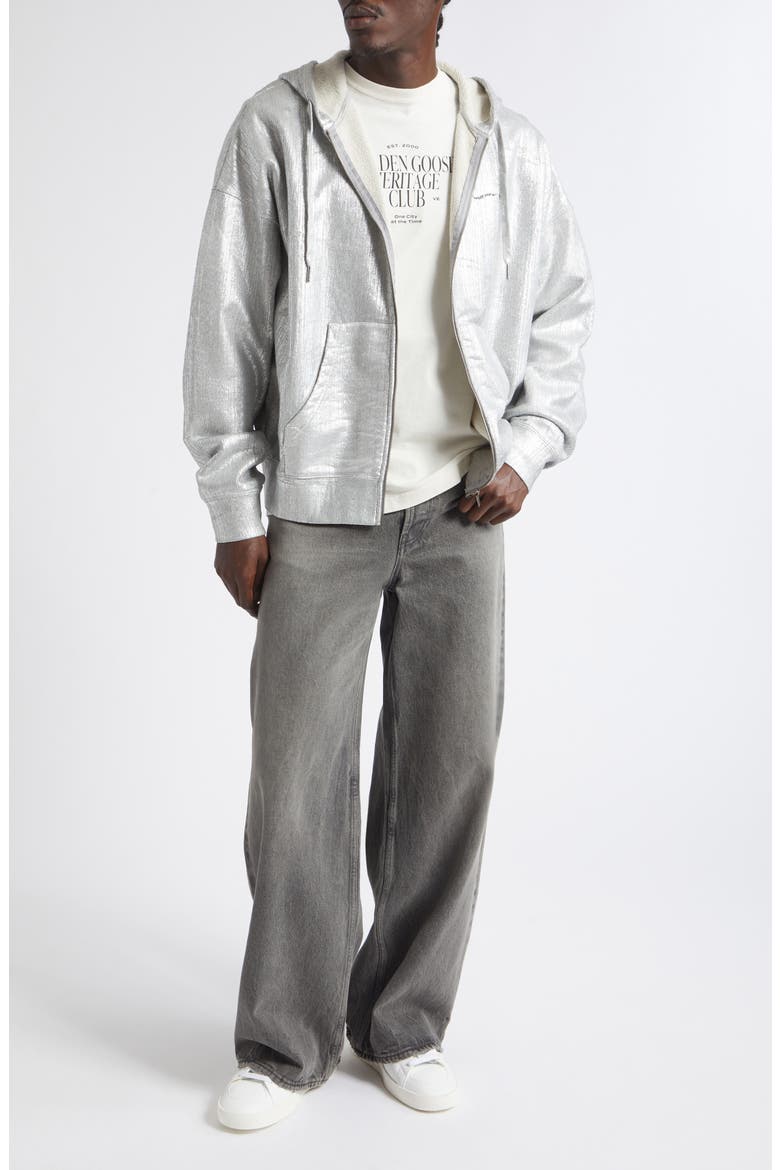 Gender Inclusive Journey Zip-Up Hoodie, Alternate, color, SILVER