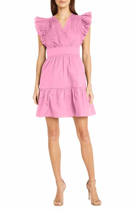 Donna Morgan Ruffle Sleeve Minidress