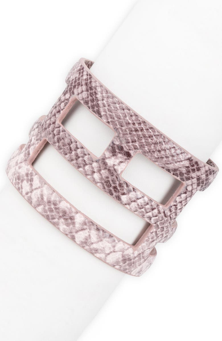 SAACHI Snake Print Cutout Cuff, Alternate, color, 