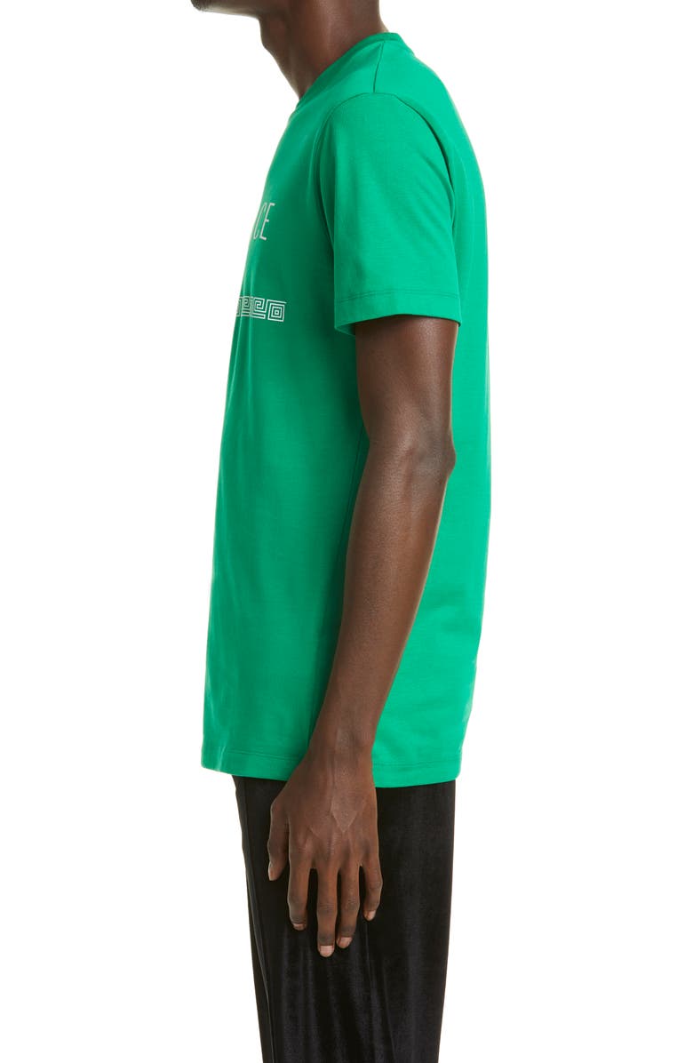Versace Medusa Logo Cotton Tee, Alternate, color,