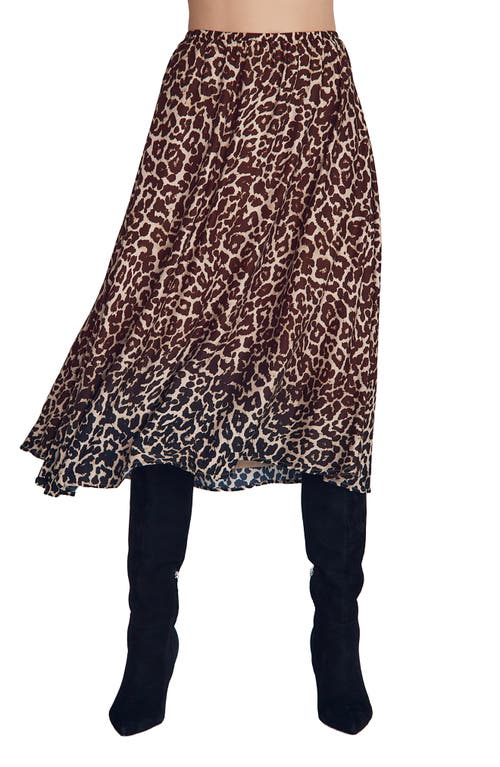 Bella Dahl Gathered Midi Skirt In Brown