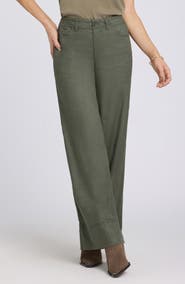 NYDJ Linen Blend Wide Leg Pants