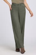 NYDJ Linen Blend Wide Leg Pants