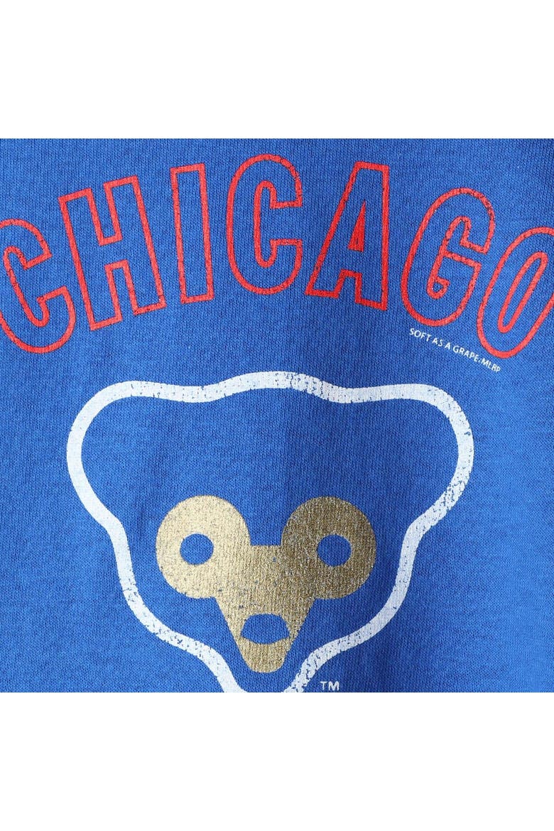 Youth Soft as a Grape Royal Chicago Cubs Cooperstown T-Shirt, Alternate, color, Royal