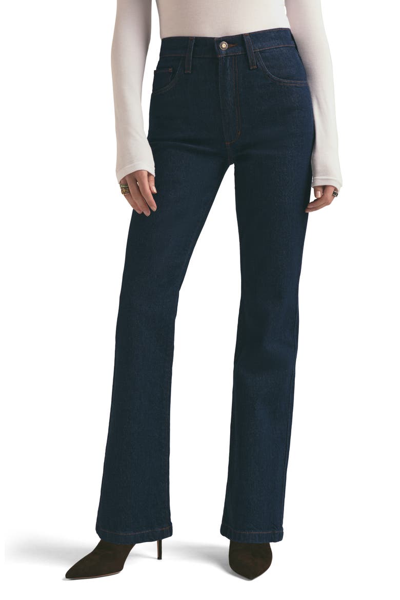 The Morgan Shortie High Waist Bootcut Jeans, Main, color, PEPPER