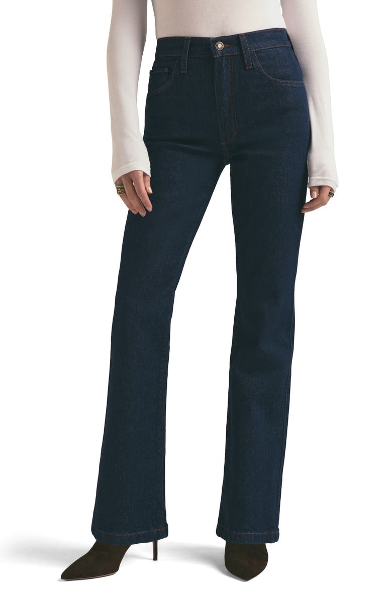 Favorite Daughter The Morgan Shortie High Waist Bootcut Jeans, Main, color,