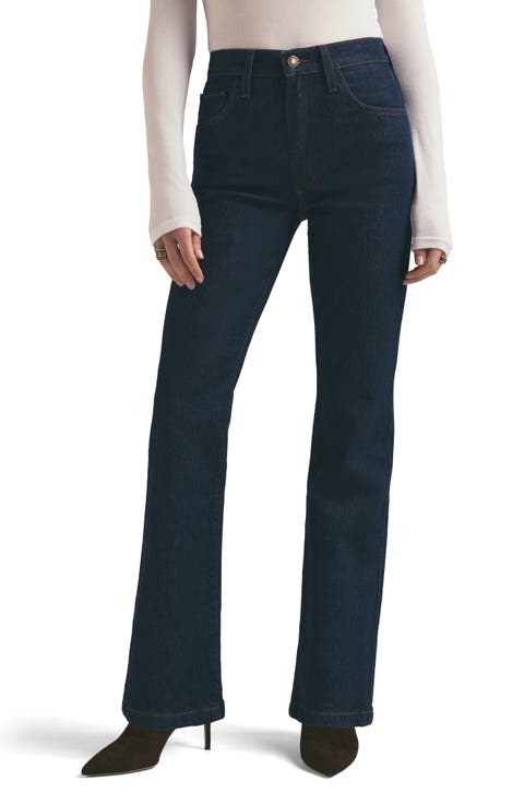 The Morgan Shortie High Waist Bootcut Jeans (Pepper)