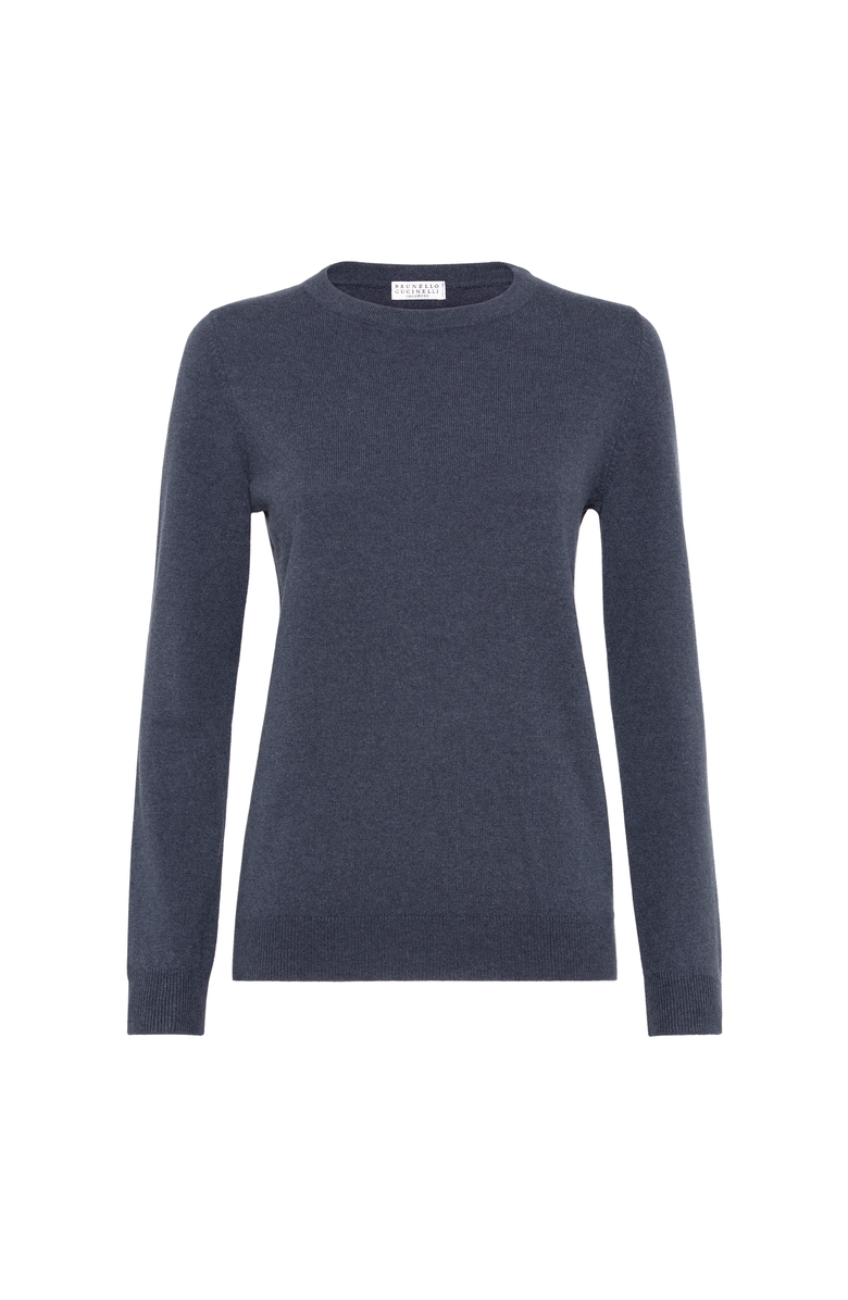 Brunello Cucinelli Cashmere sweater, Main, color, Navy Blue
