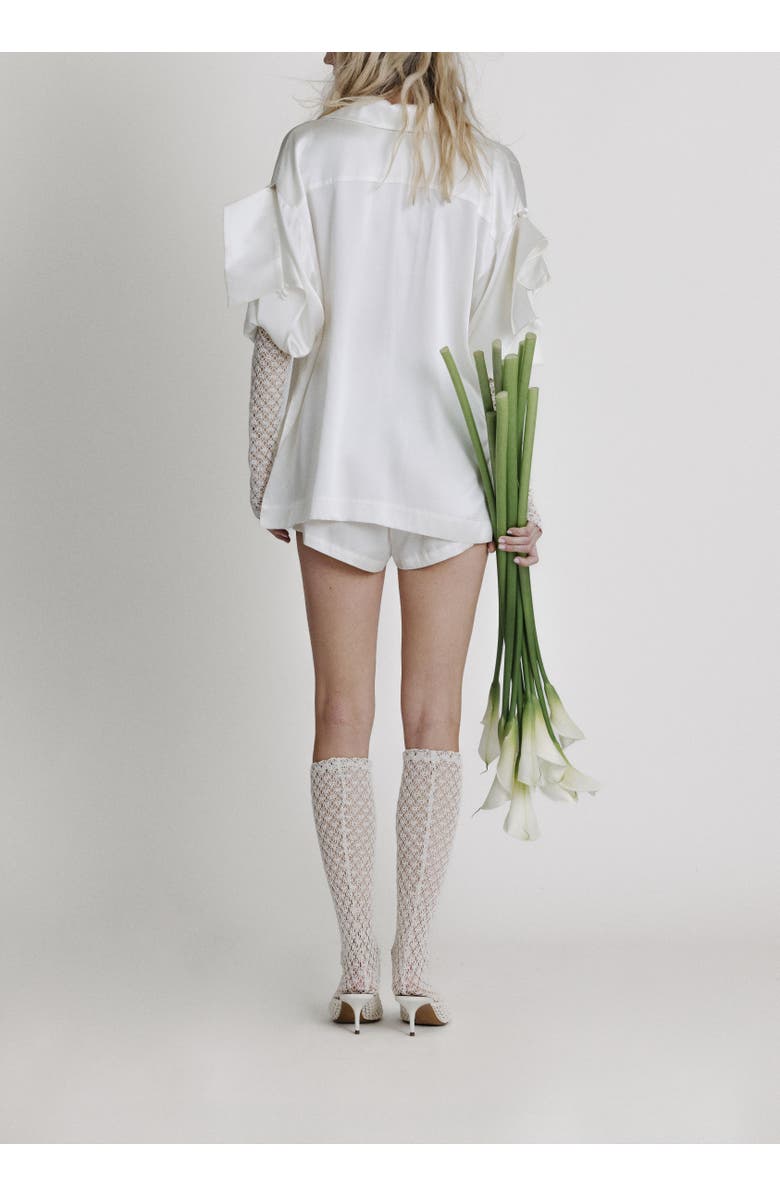 Alas Lace Knee High Socks, Alternate, color, Off White