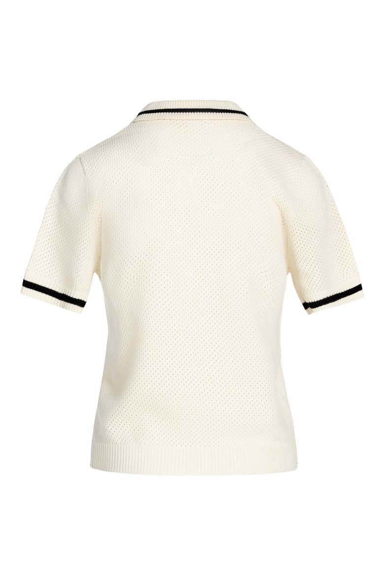 Cloudswing Tipped Polo, Alternate, color, SILENCE