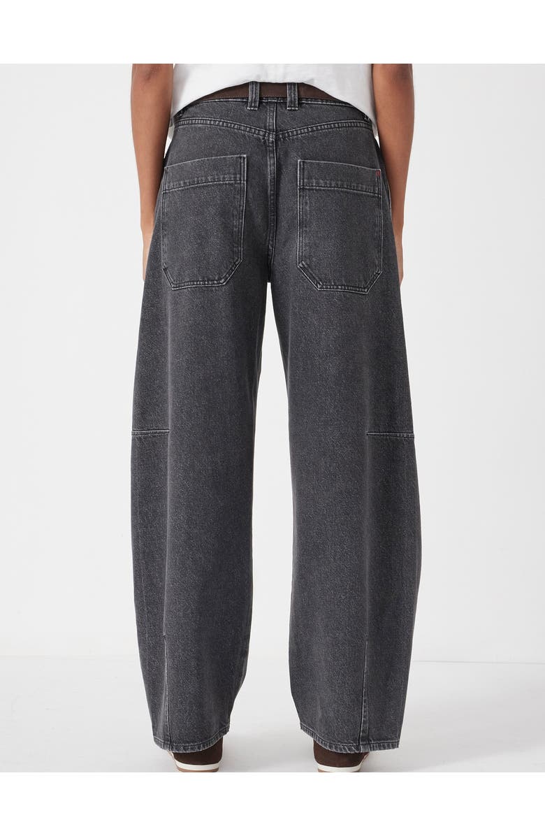 Hush Bree Horseshoe Barrel Leg Jeans, Alternate, color, Washed Black