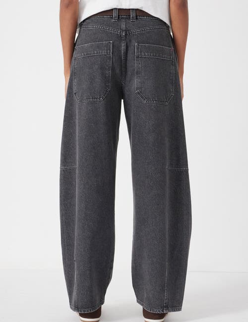 Hush Bree Horseshoe Barrel Leg Jeans In Black