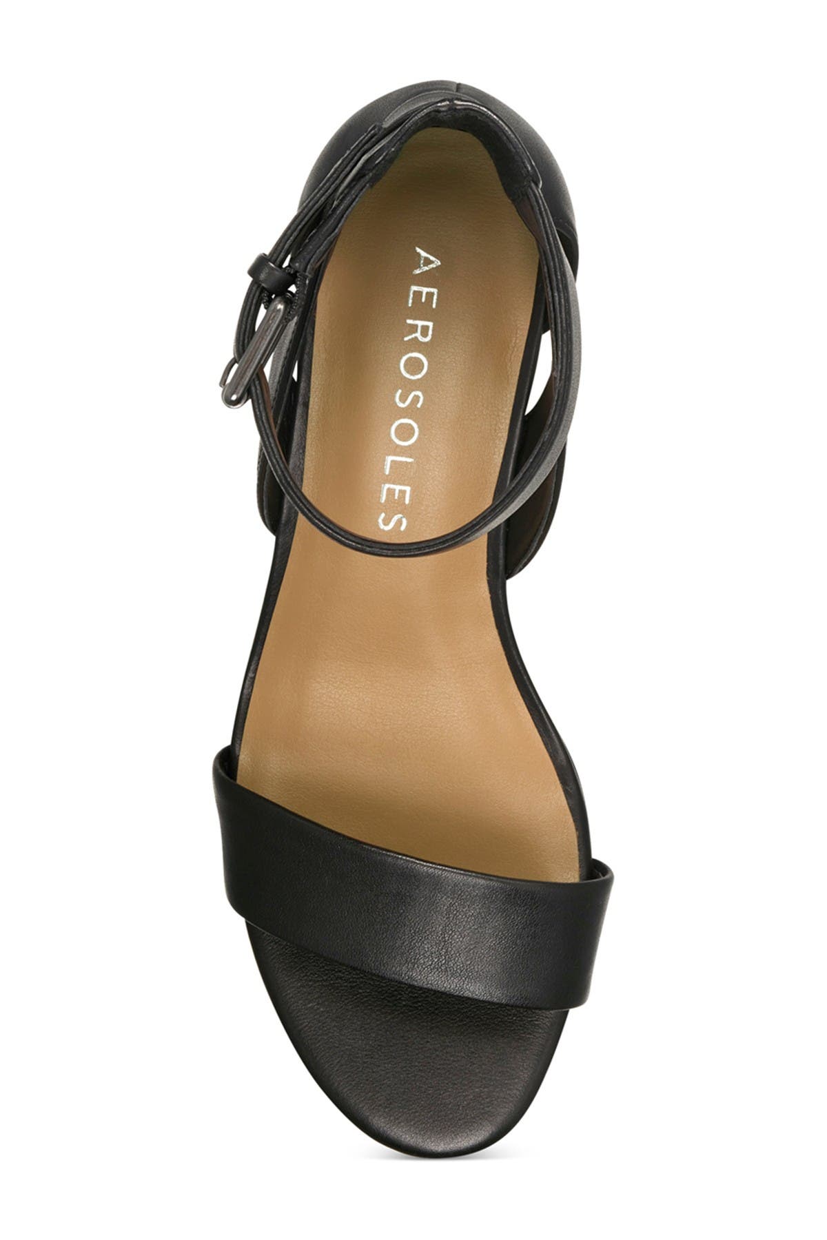 Aerosoles Willowbrook Ankle Strap Wedge Sandal - Wide Width Available, Alternate, color, 