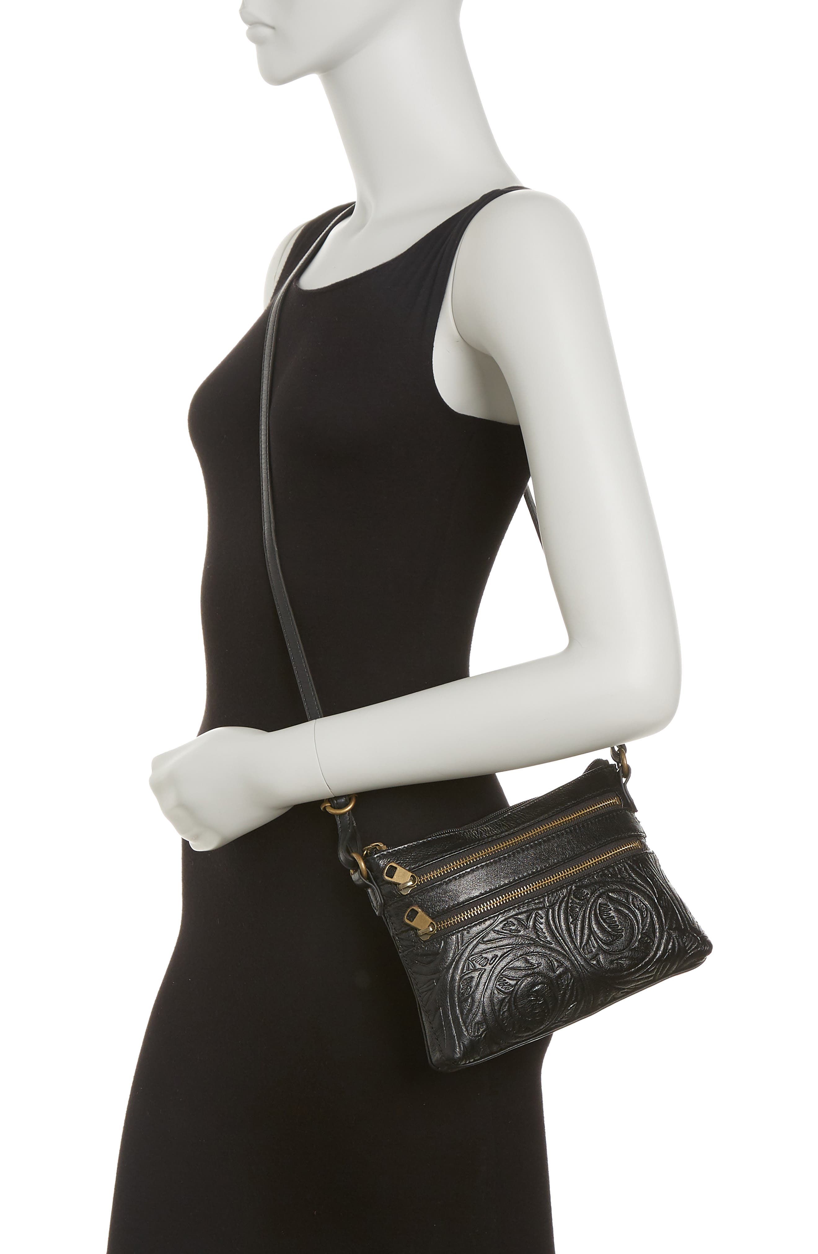 The Sak Reseda Leather Mini Crossbody, Alternate, color, 