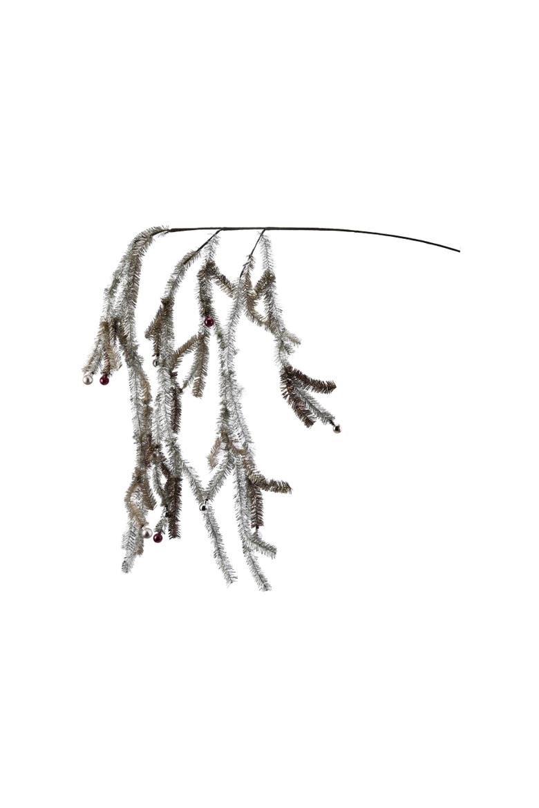 Tinsel Spray with Ornaments, Multicolor, Main, color, Multicolor
