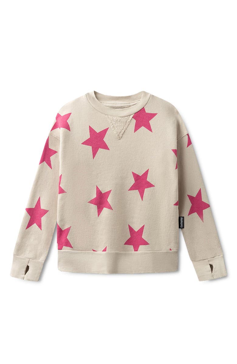 Nununu Star Print Pullover, Main, color, 