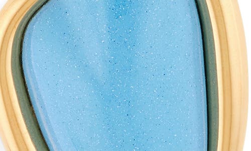 Oscar De La Renta Resin O Pendant Necklace In Light Blue