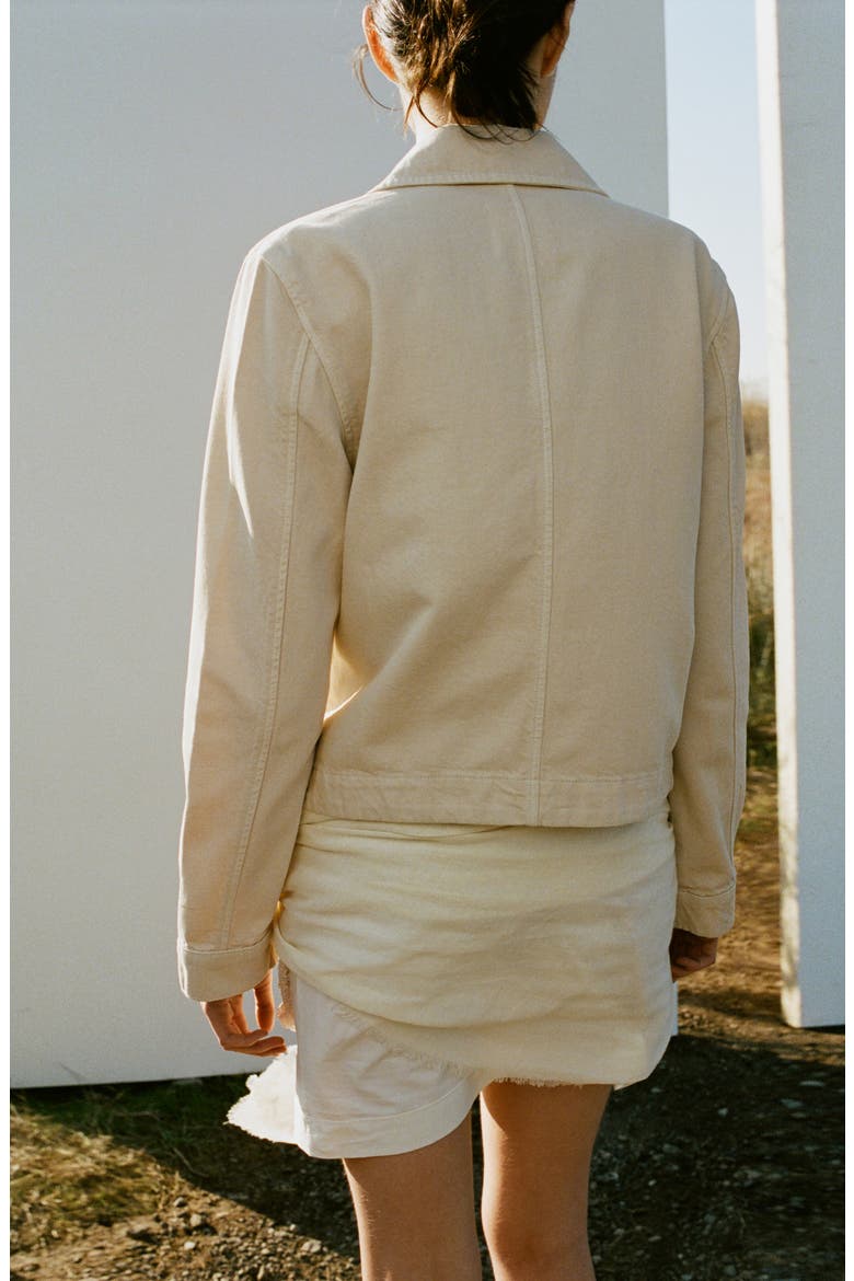Denim Jacket, Alternate, color, VANILLA