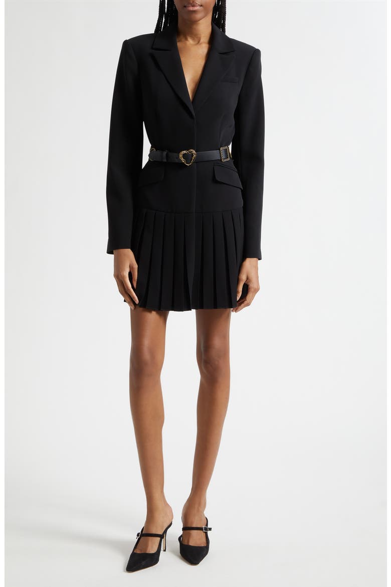 Saule Belted Blazer Minidress, Main, color, BLACK