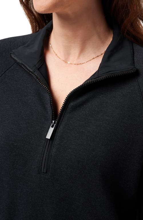 Travismathew Delightful Half Zip Pullover In Black