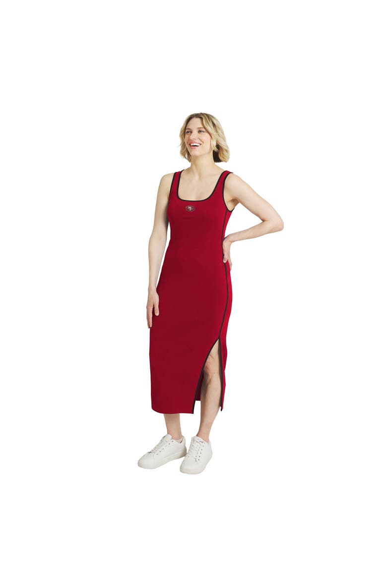 Women's WEAR by Erin Andrews  Scarlet San Francisco 49ers Ribbed Tank Dress, Main, color, Scarlet
