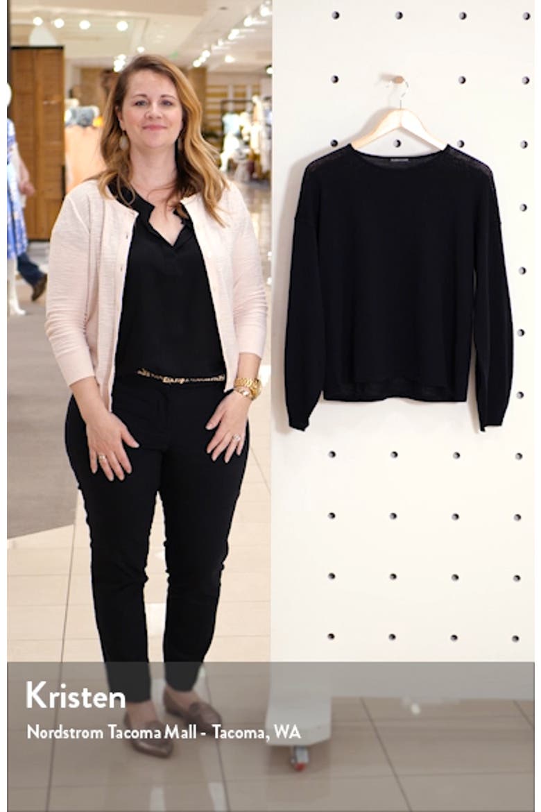 Round Neck Box Wool Sweater video