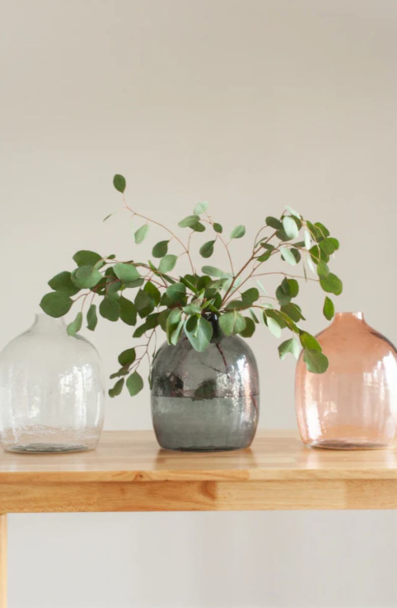 Creative Women Handblown Hammered Glass Hebron Vase, Alternate, color, 