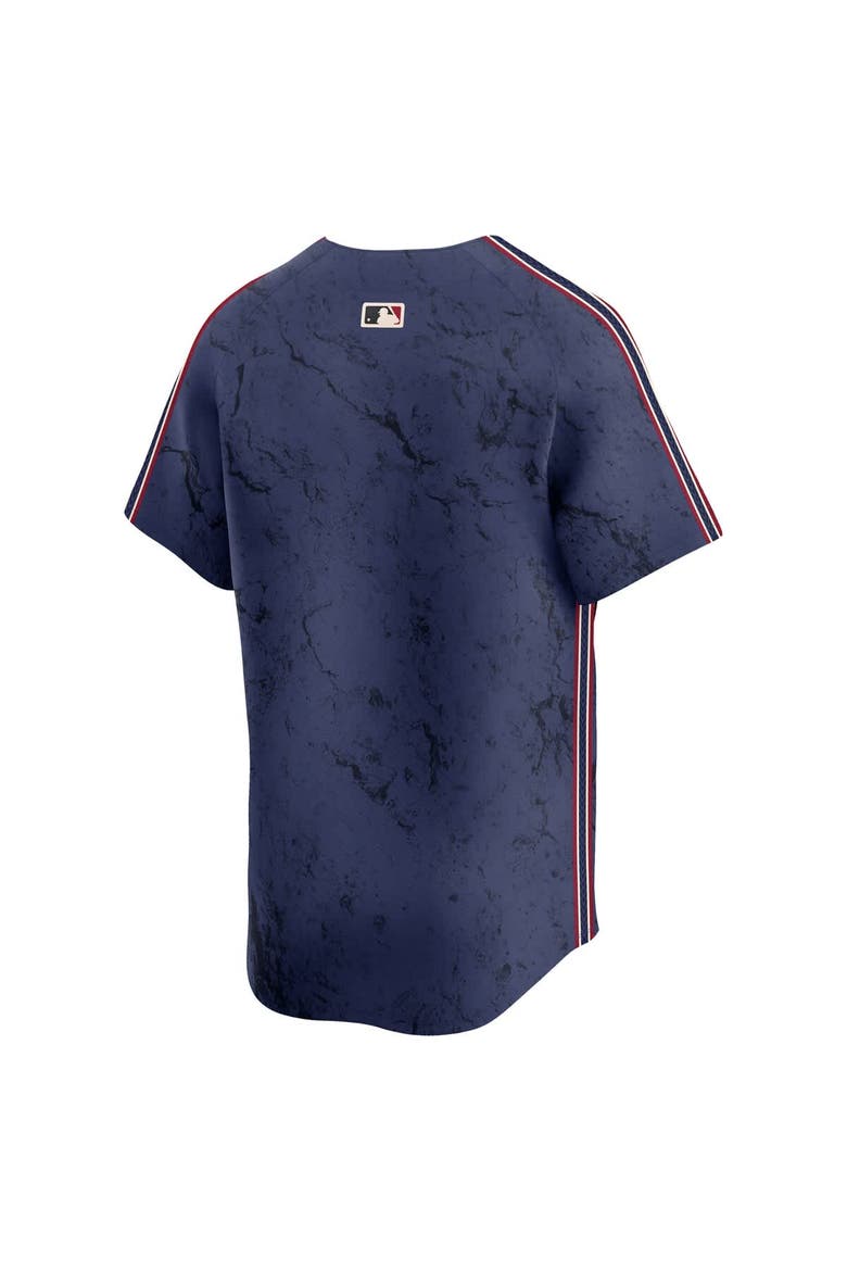 Men's Nike Navy Cleveland Guardians City Connect Limited Jersey, Alternate, color, Navy