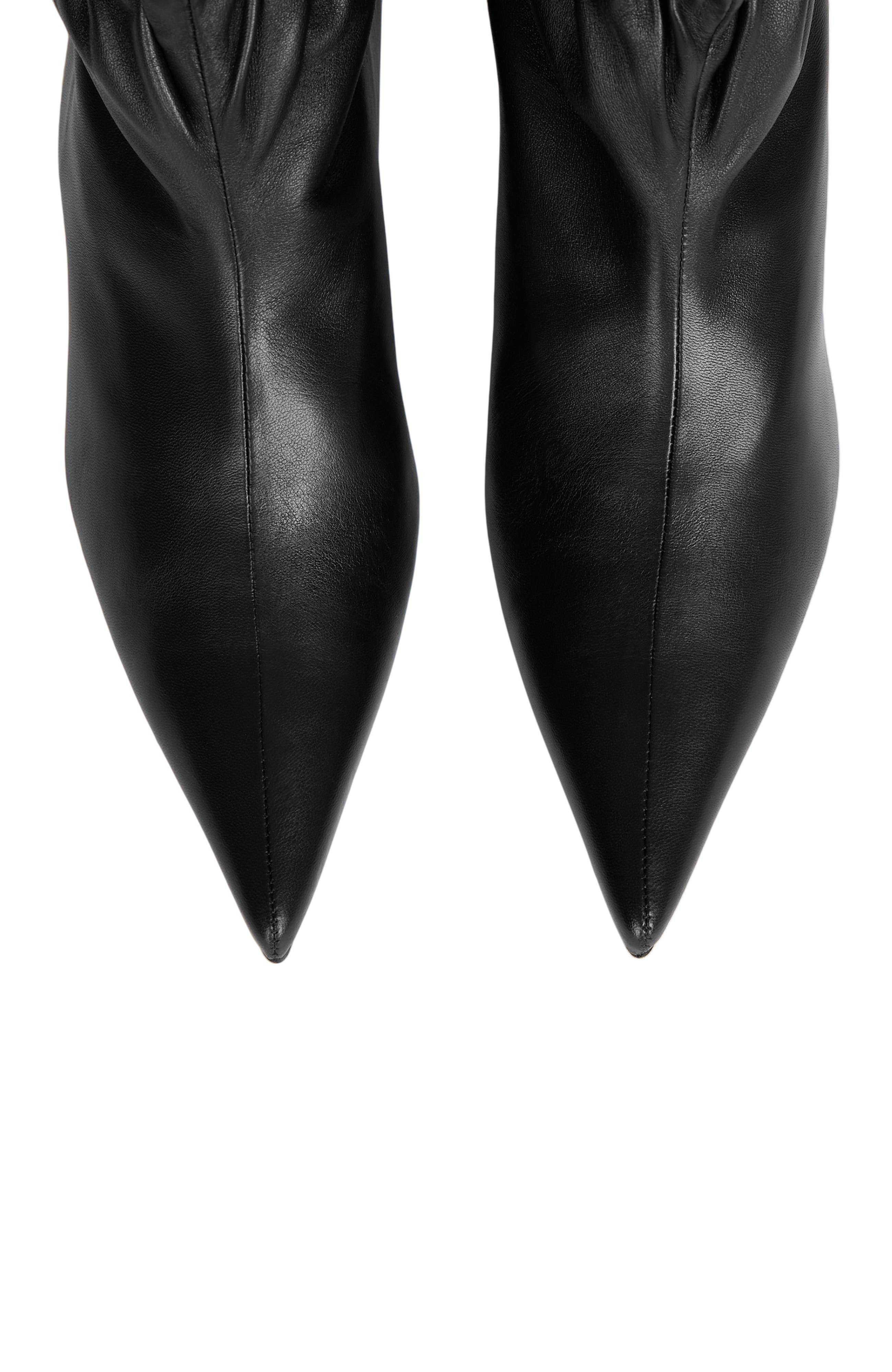 Sphynx Smooth Leather Ankle Boots, Alternate, color, black