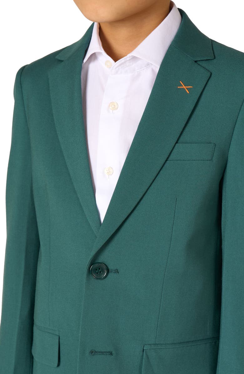 OppoSuits Kids' Daily Posy Green Stretch Suit, Alternate, color, Green