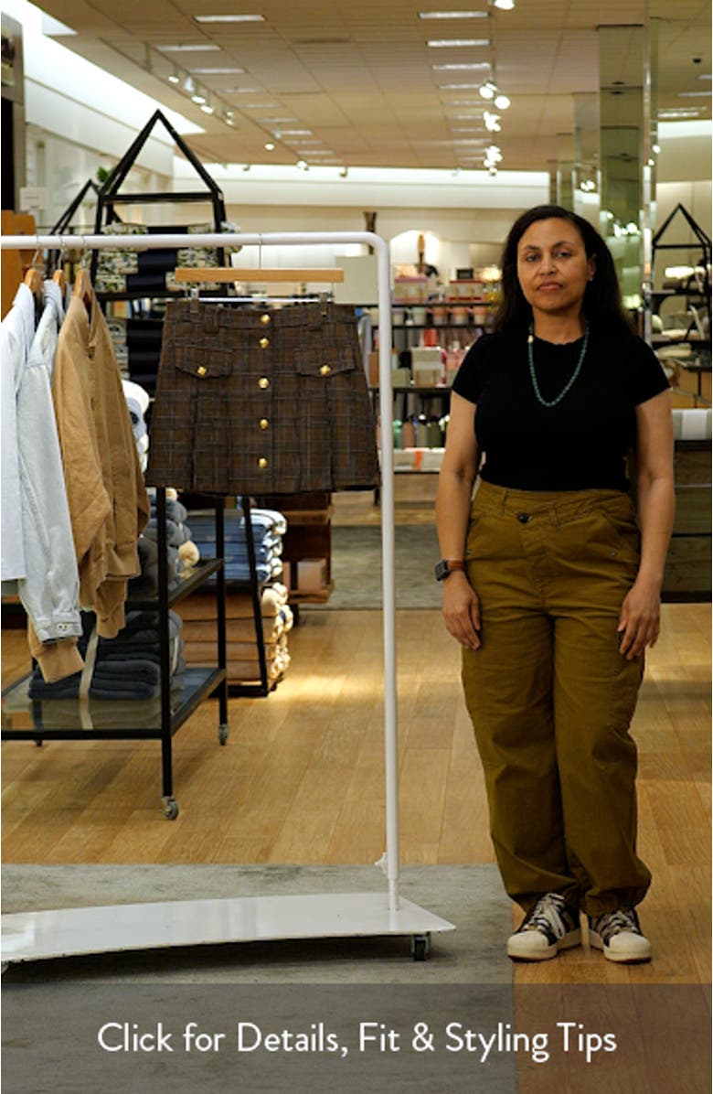 Pleated Check Miniskort, sales video thumbnail
