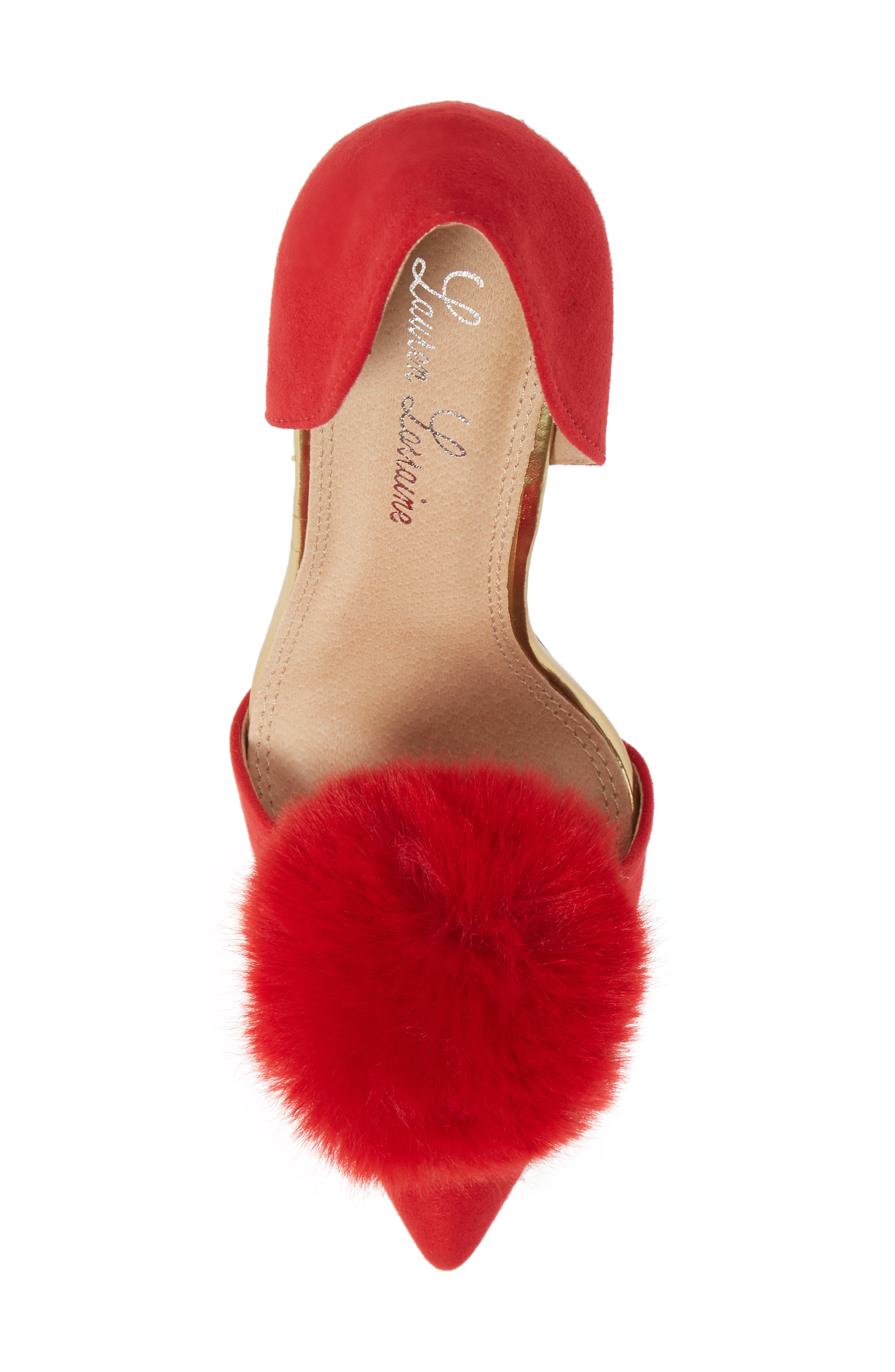 Sassy d'Orsay Pump, Alternate, color, RED FABRIC