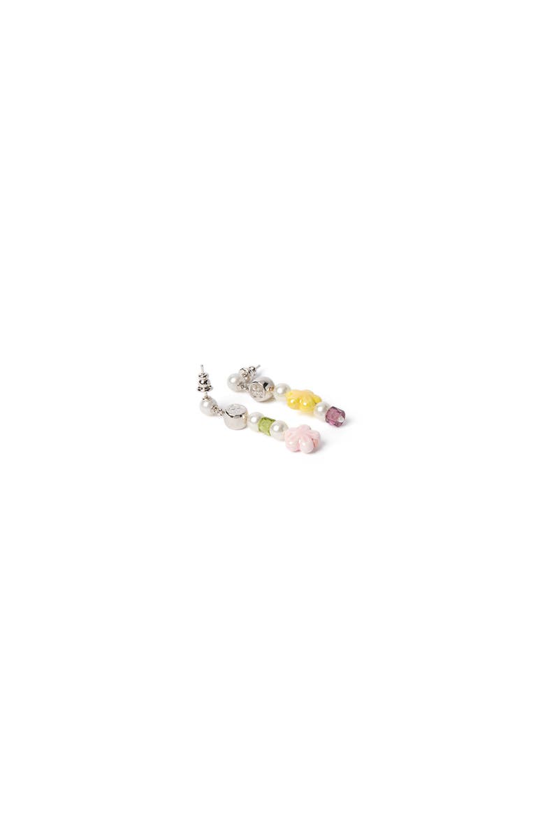 Women's Arrow Pearl & Beads Earrings, Alternate, color, Silver