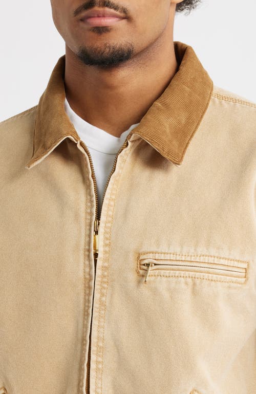 Elwood Petrol Canvas Jacket In Neutral