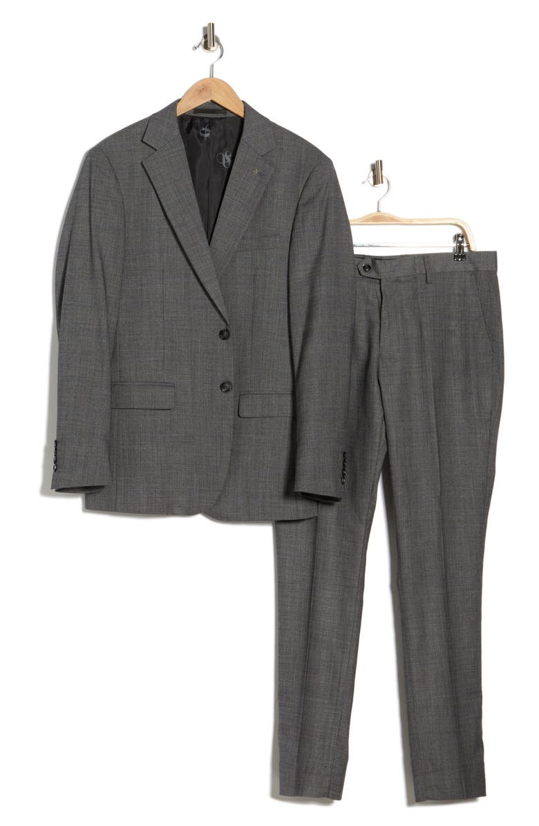 Scotch & Soda Classic Fit Windowpane Suit, Main, color, Grey