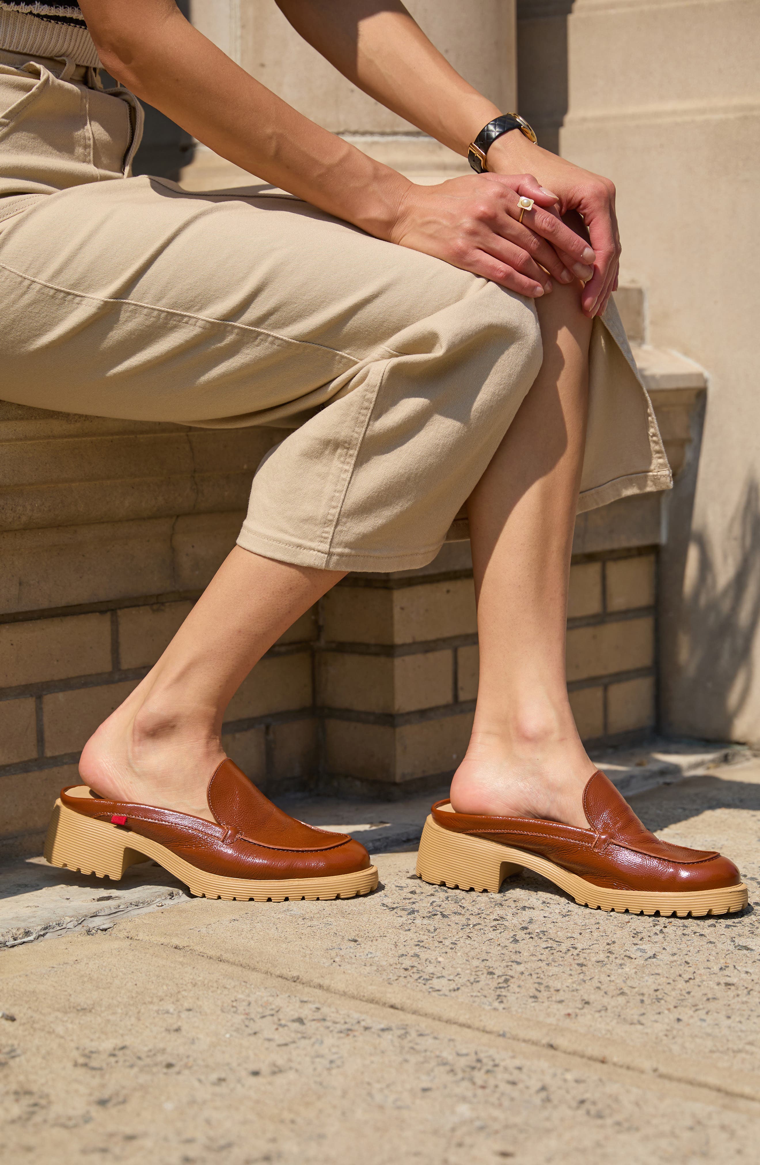 Marc Joseph New York Queen St Lug Sole Loafer Mule, Alternate, color, 