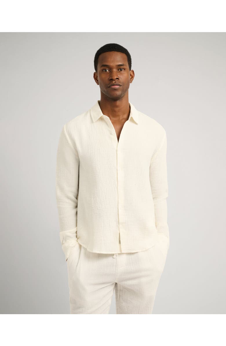 Onia Cotton Gauze Long Sleeve Shirt, Alternate, color,
