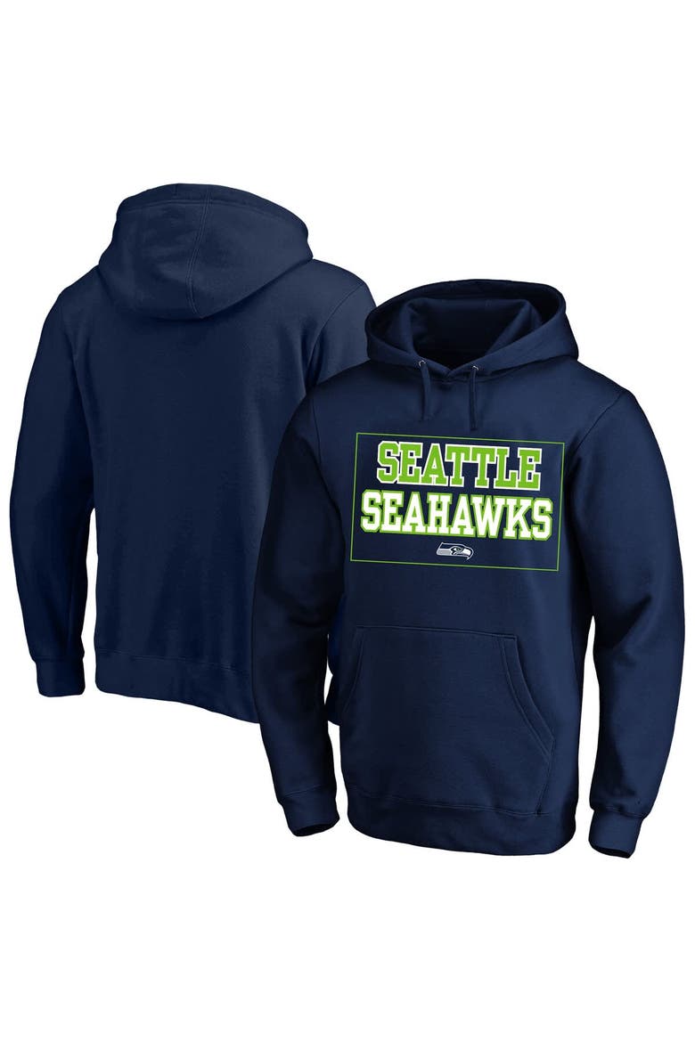 Men's Fanatics  College Navy Seattle Seahawks Big & Tall Fleece Hoodie, Main, color, College Navy