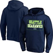 FANATICS Men's Fanatics  College Navy Seattle Seahawks Big & Tall Fleece Hoodie