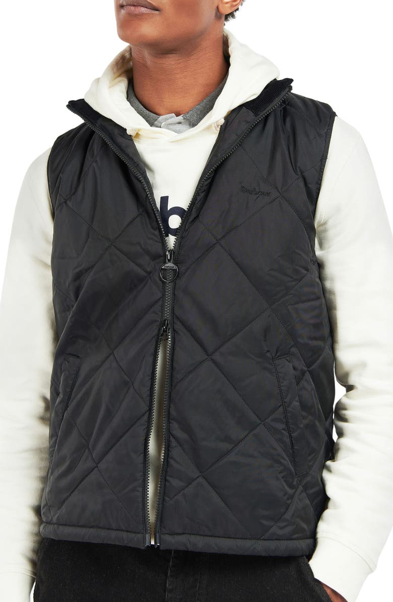 Barbour Finnar Quilted Nylon Vest, Main, color, 