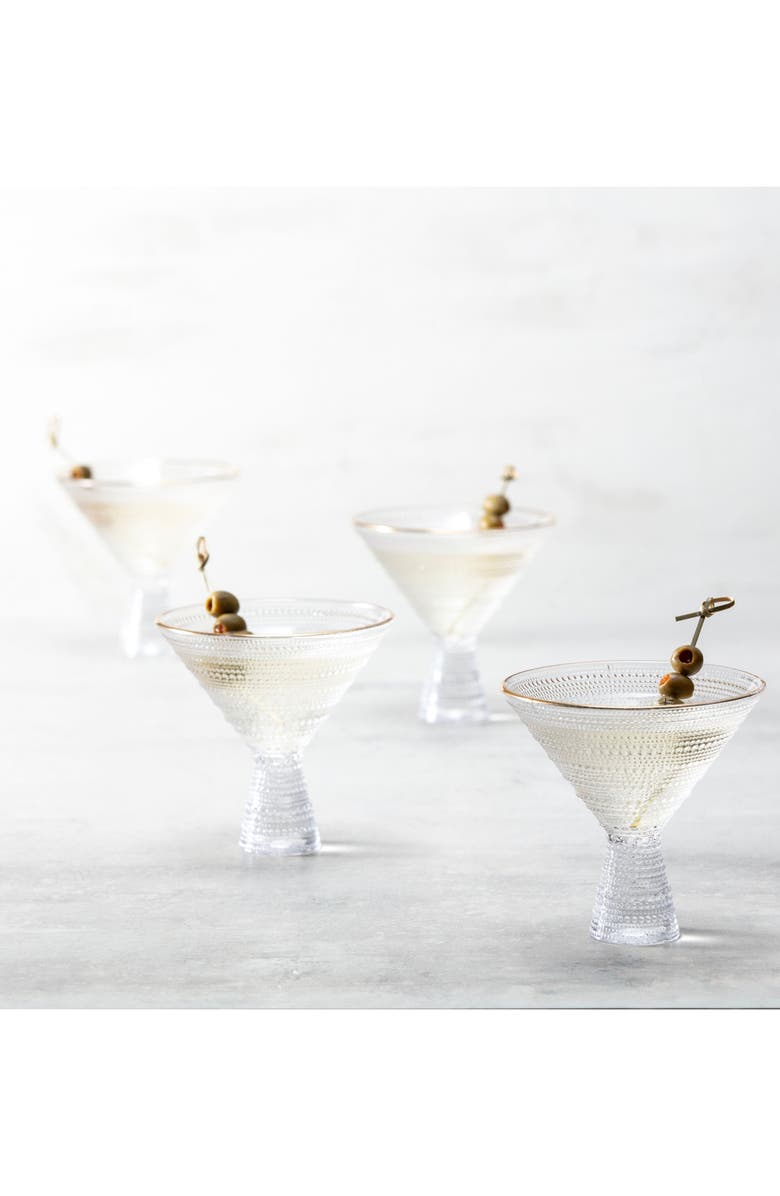 Fortessa Jupiter Set of 4 Martini Glasses, Alternate, color, Clear