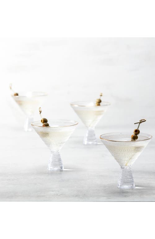 Fortessa Jupiter Set Of 4 Martini Glasses In Transparent