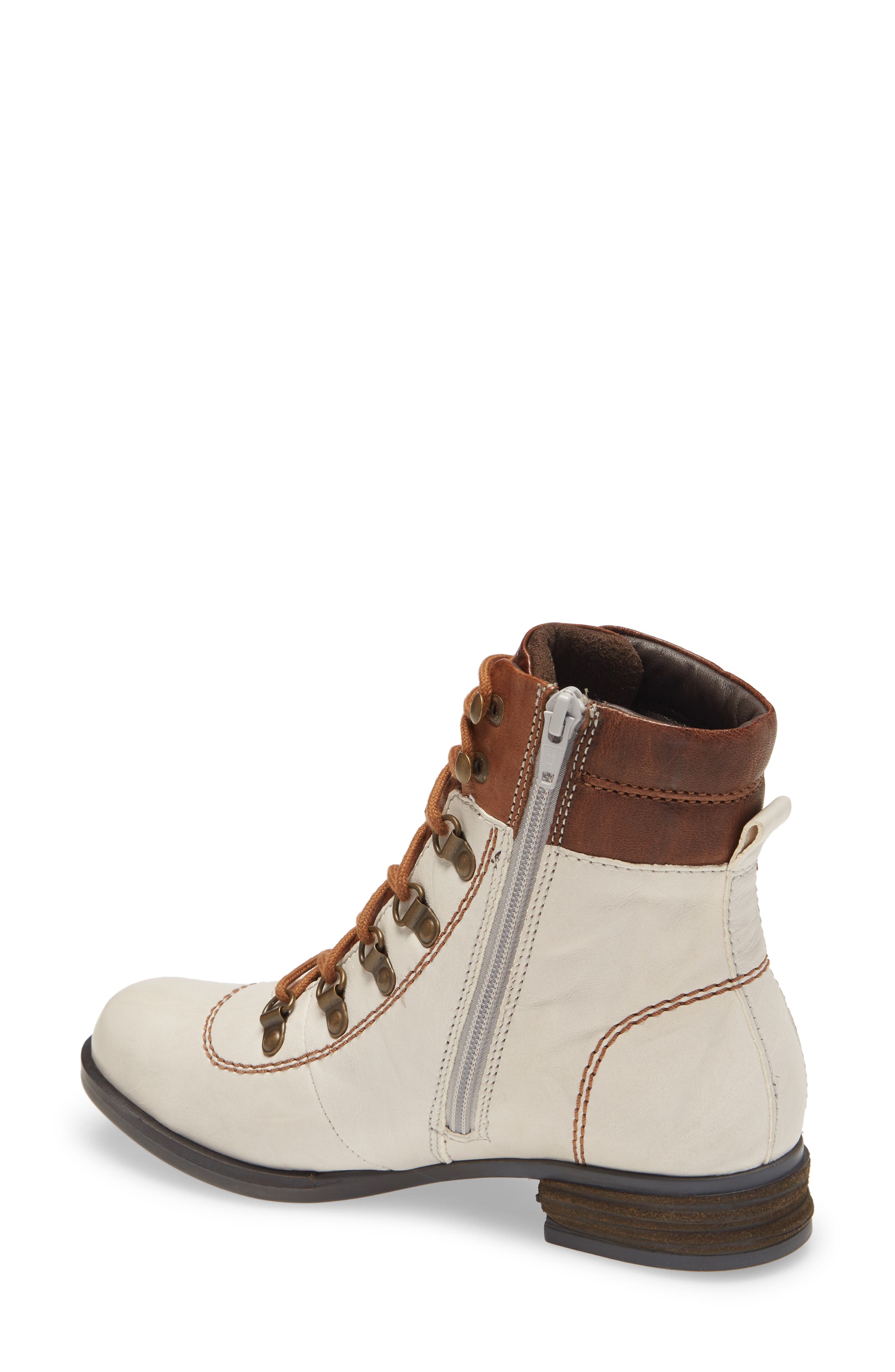 Sanja 09 Bootie, Alternate, color, OFF WHITE LEATHER