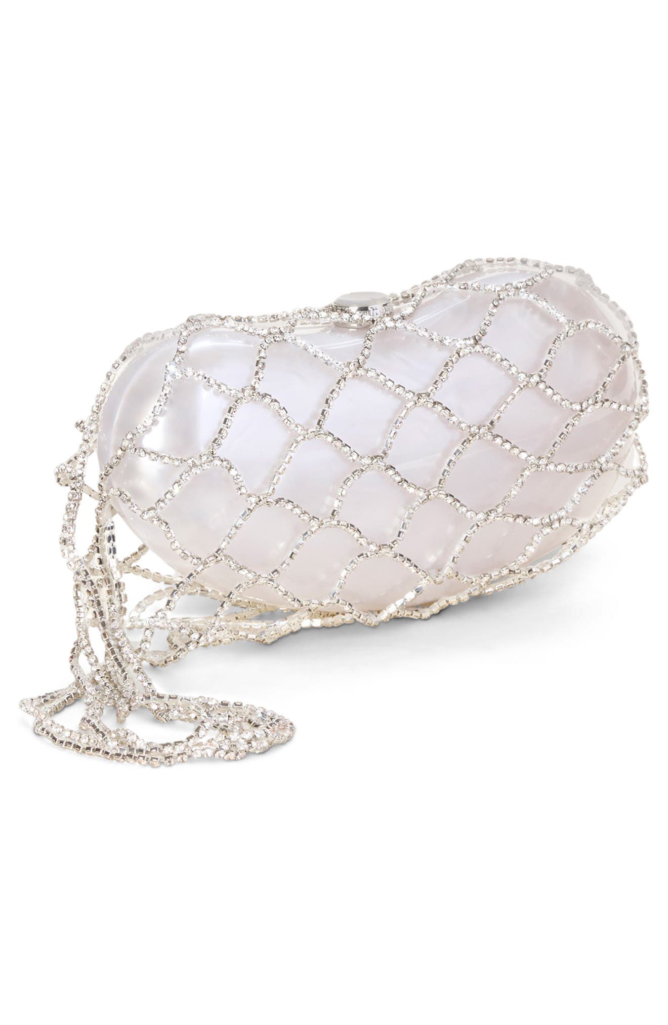 Tallulah Convertible Clutch, Alternate, color, PEARL